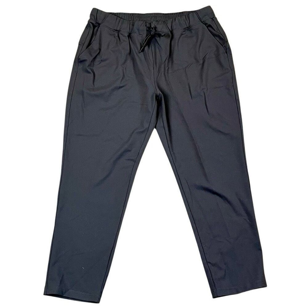 Yogipace Women’s Gray Drawstring Pull-on Elastic Waist Pants Large